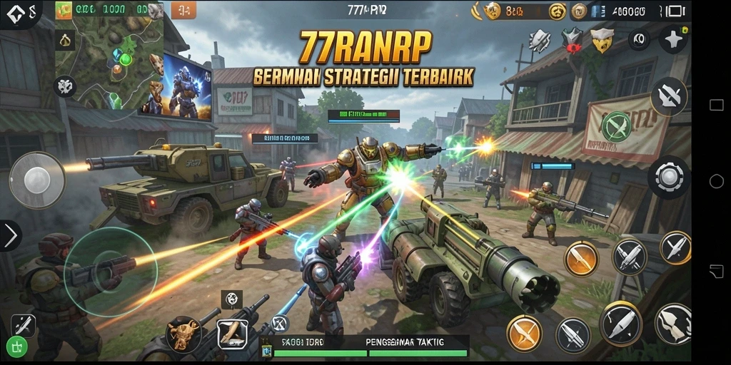Tampilan gameplay menegangkan dari <strong>77RP</strong> yang memperlihatkan strategi taktis.