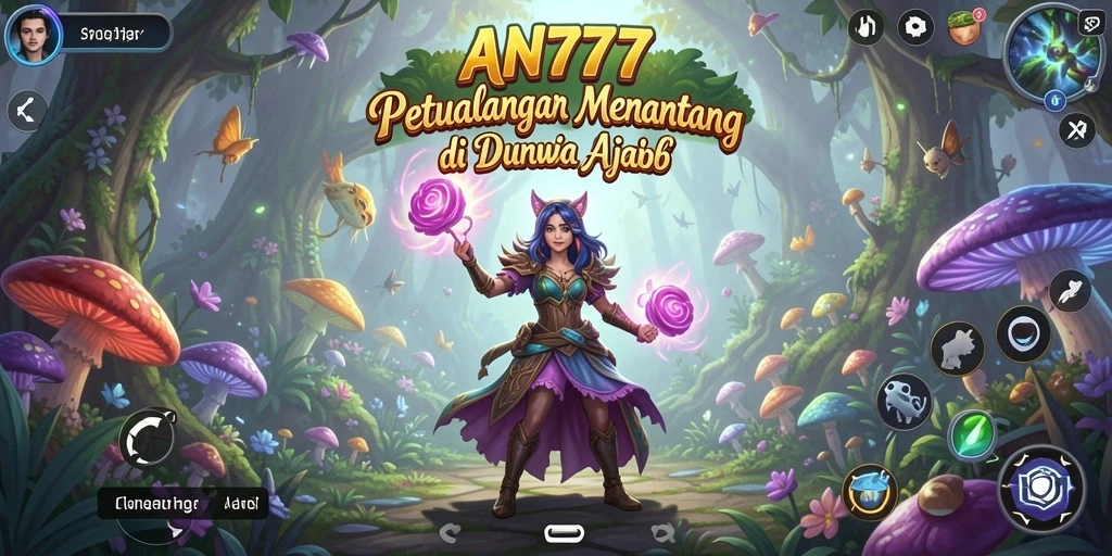 Tampilan gameplay AN777 yang penuh aksi dan eksplorasi.