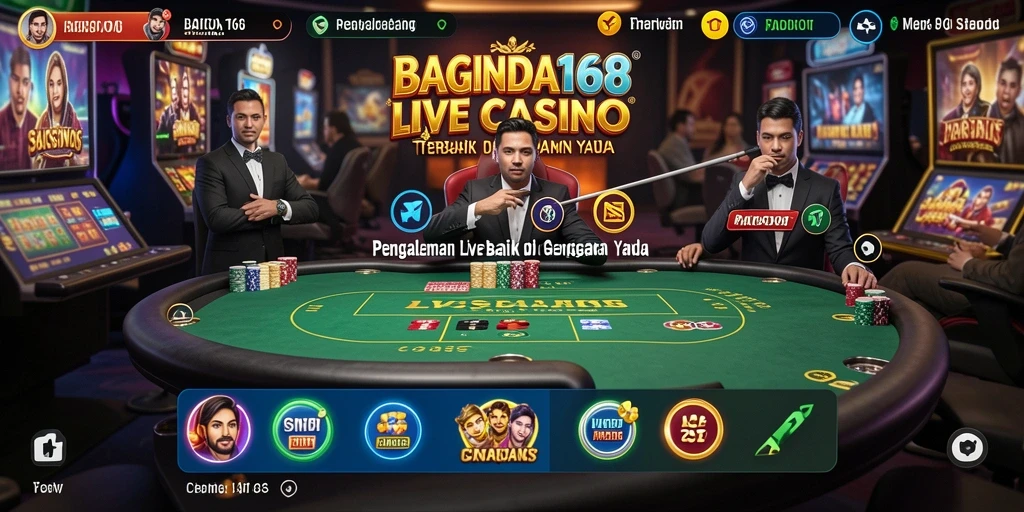 Gameplay Live Casino yang menarik dan interaktif.