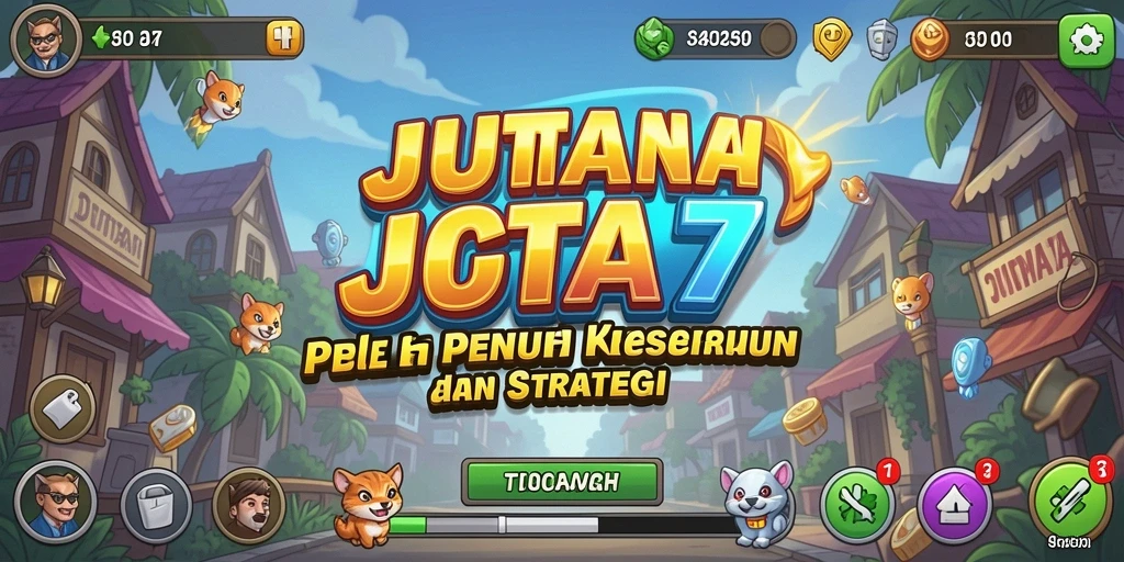 Screenshot gameplay JUTA7 yang memperlihatkan aksi Idle seru