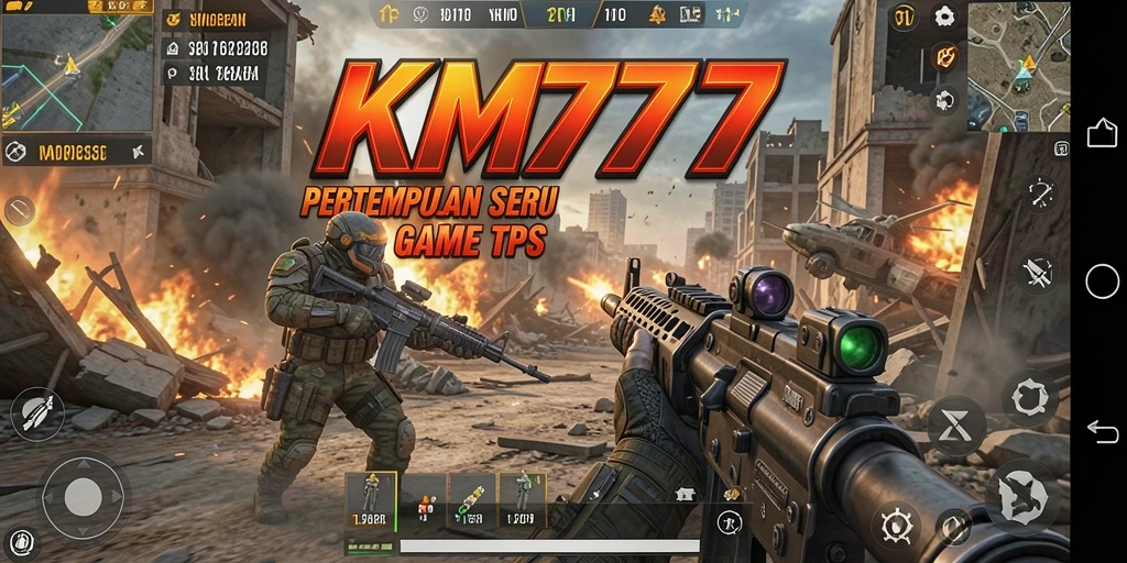 Tampilan gameplay seru dari KM777 dalam aksi TPS.
