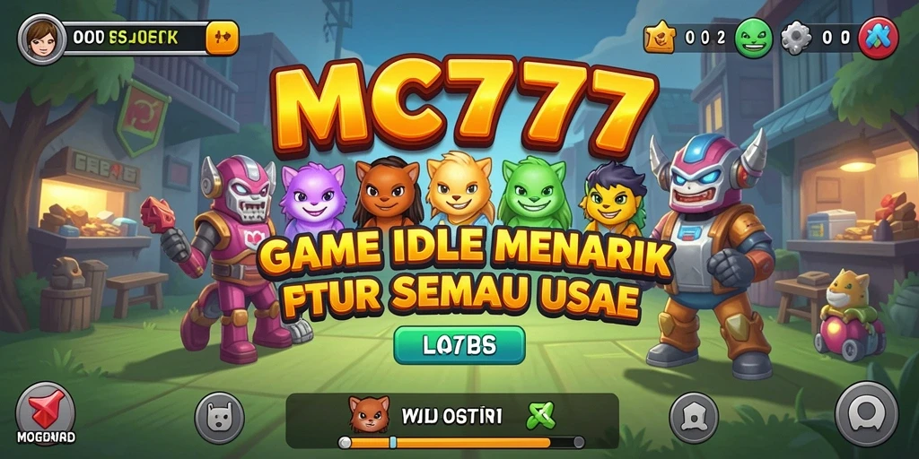 Screenshot utama MC777 menampilkan gameplay Idle yang menarik dan memikat.