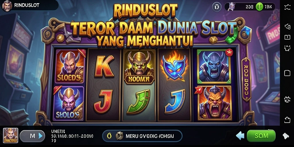 Gameplay RINDUSLOT yang menakutkan dan mendebarkan.