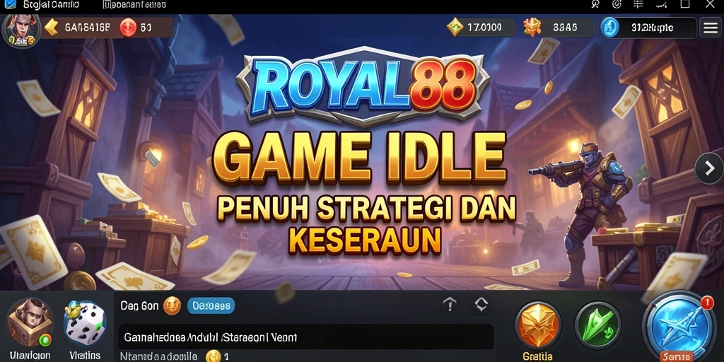 Screenshot gameplay ROYAL88 menunjukkan aksi Idle yang seru dan menengah.