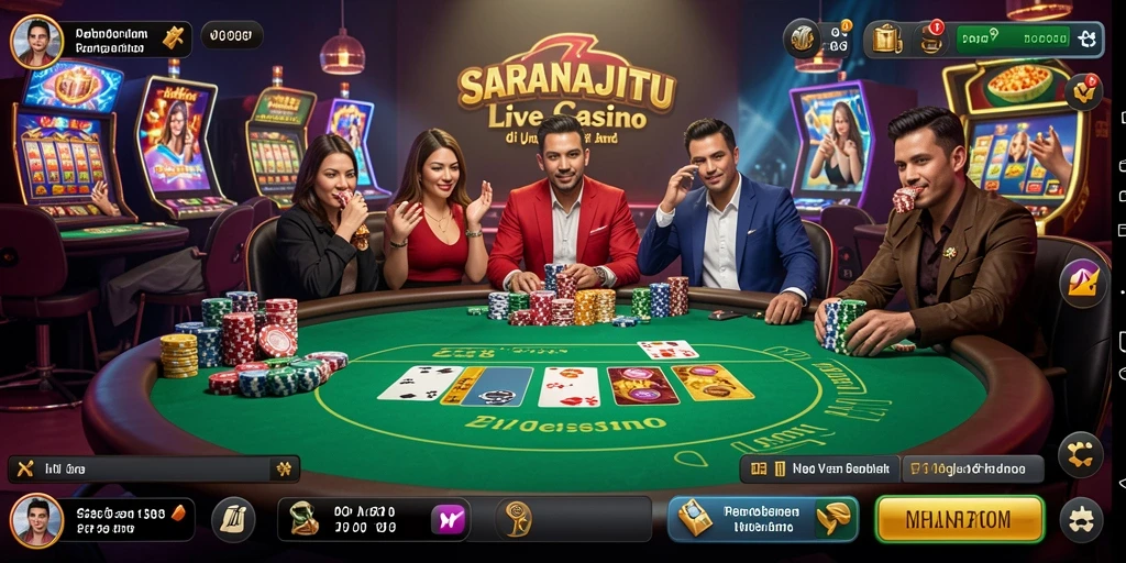 Grafik Live Casino yang mengesankan dan dealer interaktif.