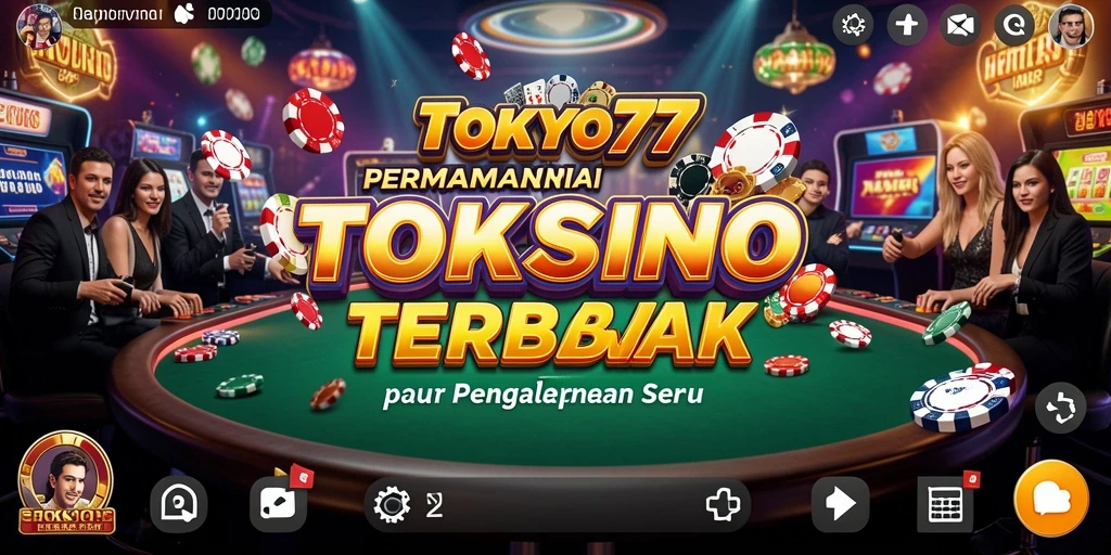 Screenshot utama TOKYO77 menampilkan gameplay Kasino yang mendebarkan.